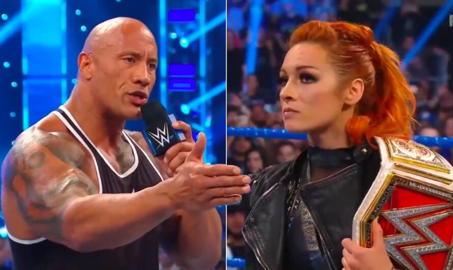 Rock likes to face Becky and Seth in a tag team match at WrestleMania 39