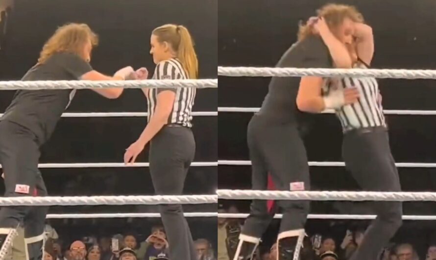 Female Referee Hits A Stunner to Sami Zayn