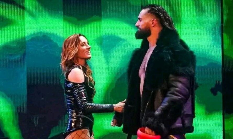 Becky Lynch dances with Seth Rollins after WWE RAW went off air