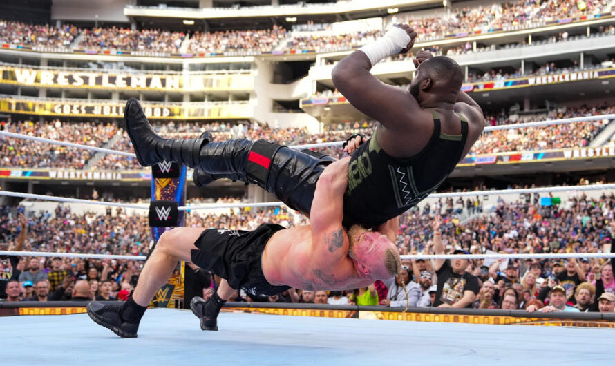 Omos is grateful for wrestling Brock Lesnar at WrestleMania 39