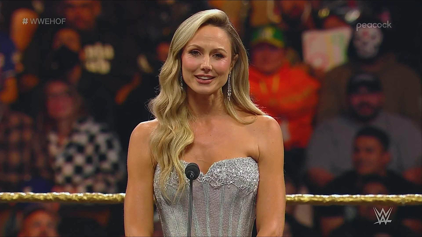 Torrie Wilson and Mick Foley inducts Stacy Keibler into WWE Hall Of ...