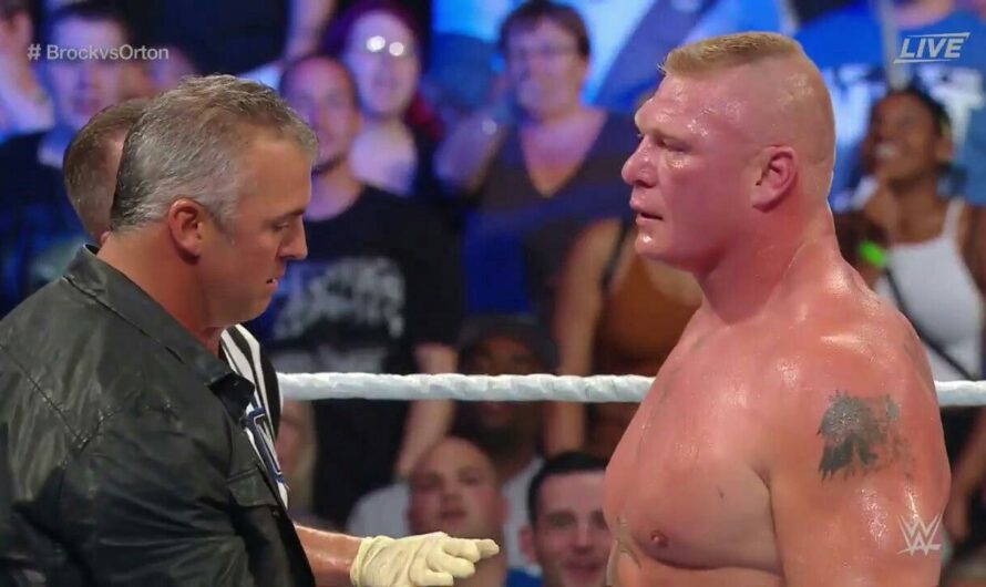 Shane McMahon tried to go after Brock Lesnar for tossing Universal  title at Vince McMahon at WM 34