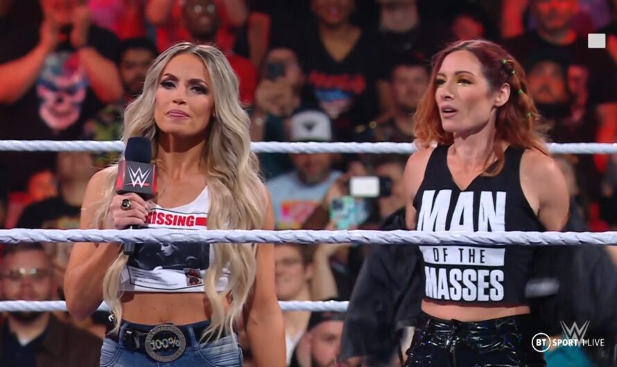 Becky Lynch returns and attacks Trish Stratus | WWE RAW 5/8