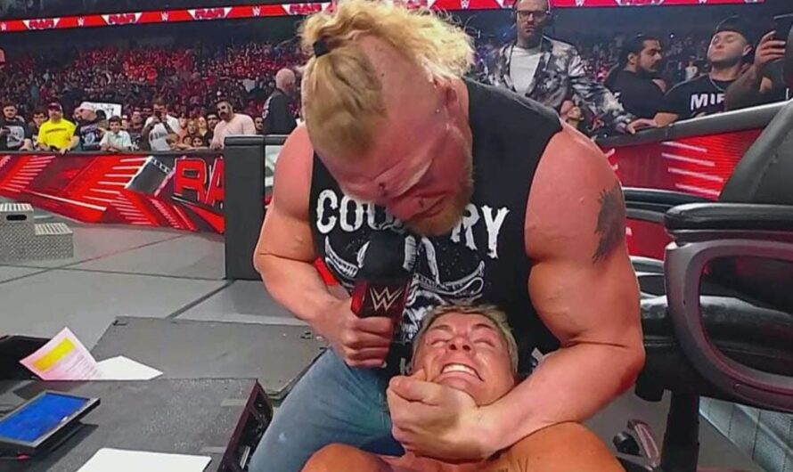 Brock Lesnar destroys Cody Rhodes and challenges him for a match at Night of Champion