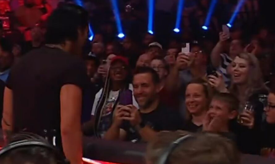 Rhea Ripley scares a young fan during WWE RAW