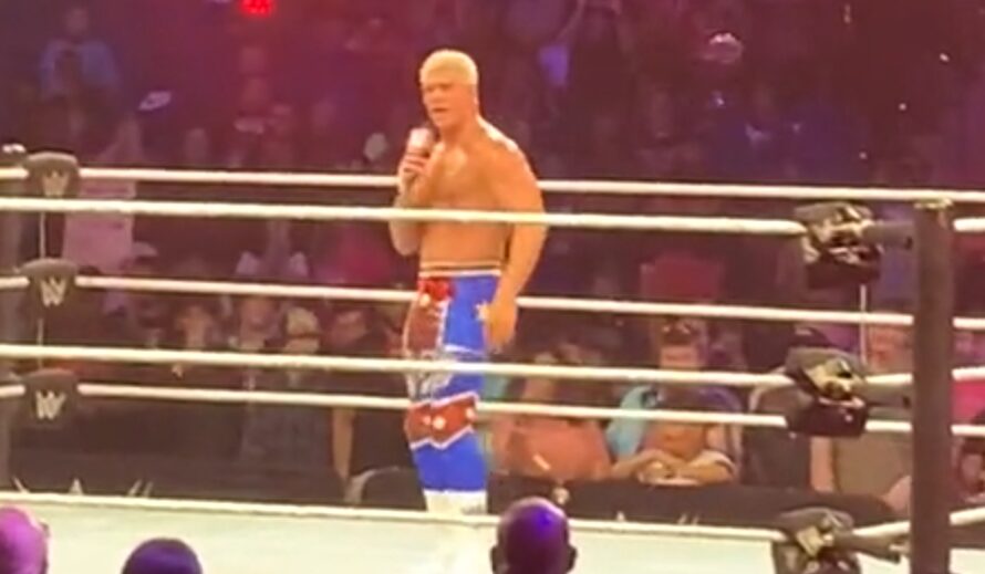 Cody Rhodes calls out Brock Lesnar and Roman Reigns at recent WWE Live Event