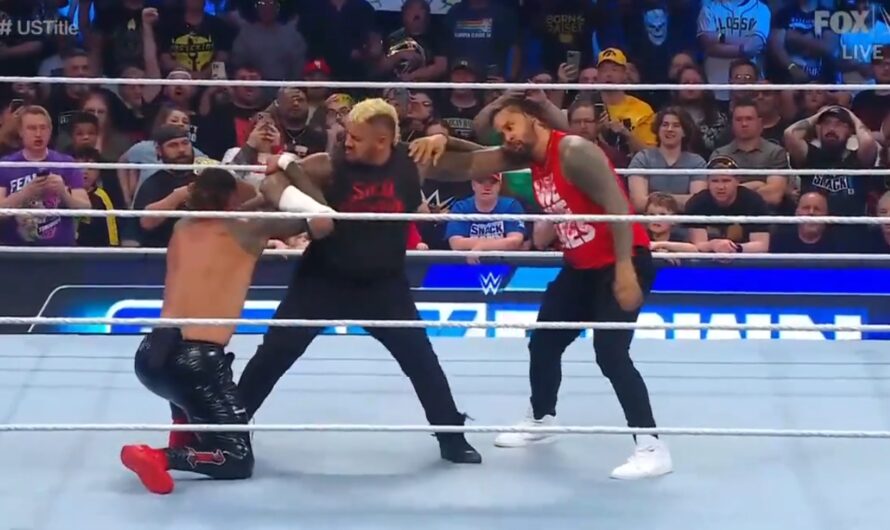 Jimmy Uso superkick’s Jey Uso | WWE SmackDown 6/9