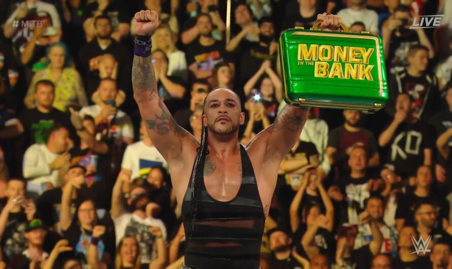 Damian Priest wins the Money In The Bank ladder match 7/1