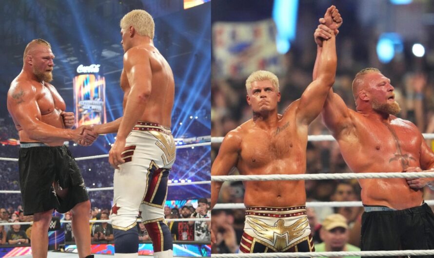 Cody Rhodes reflects on Brock Lesnar hugging him