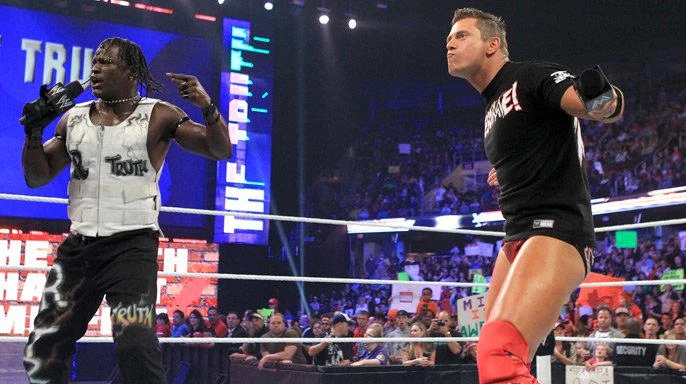 R Truth: It is always fun tagging with The Miz
