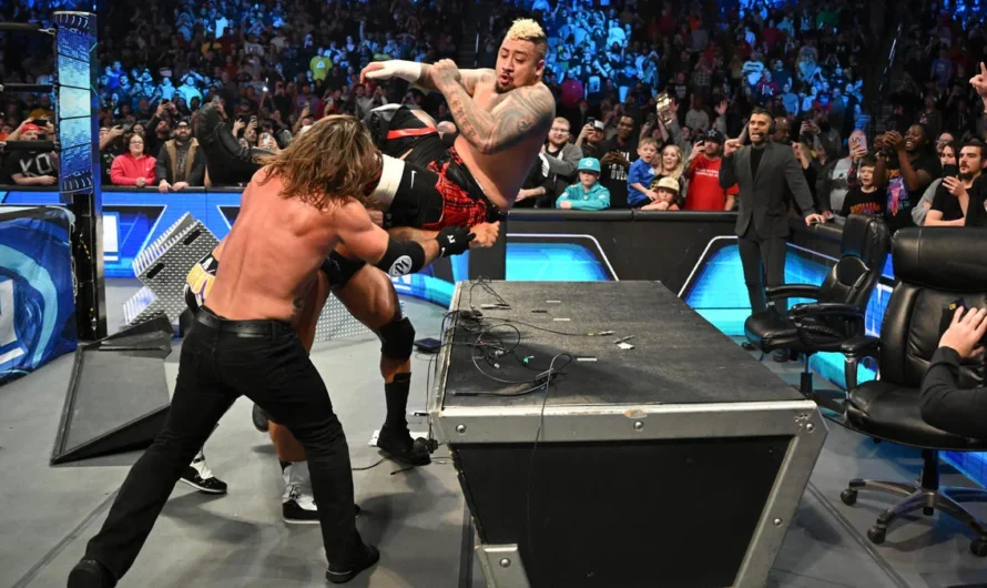 Randy Orton, LA Knight, and AJ Styles takes out Jimmy Uso & Solo Sikoa on WWE SmackDown 1/12